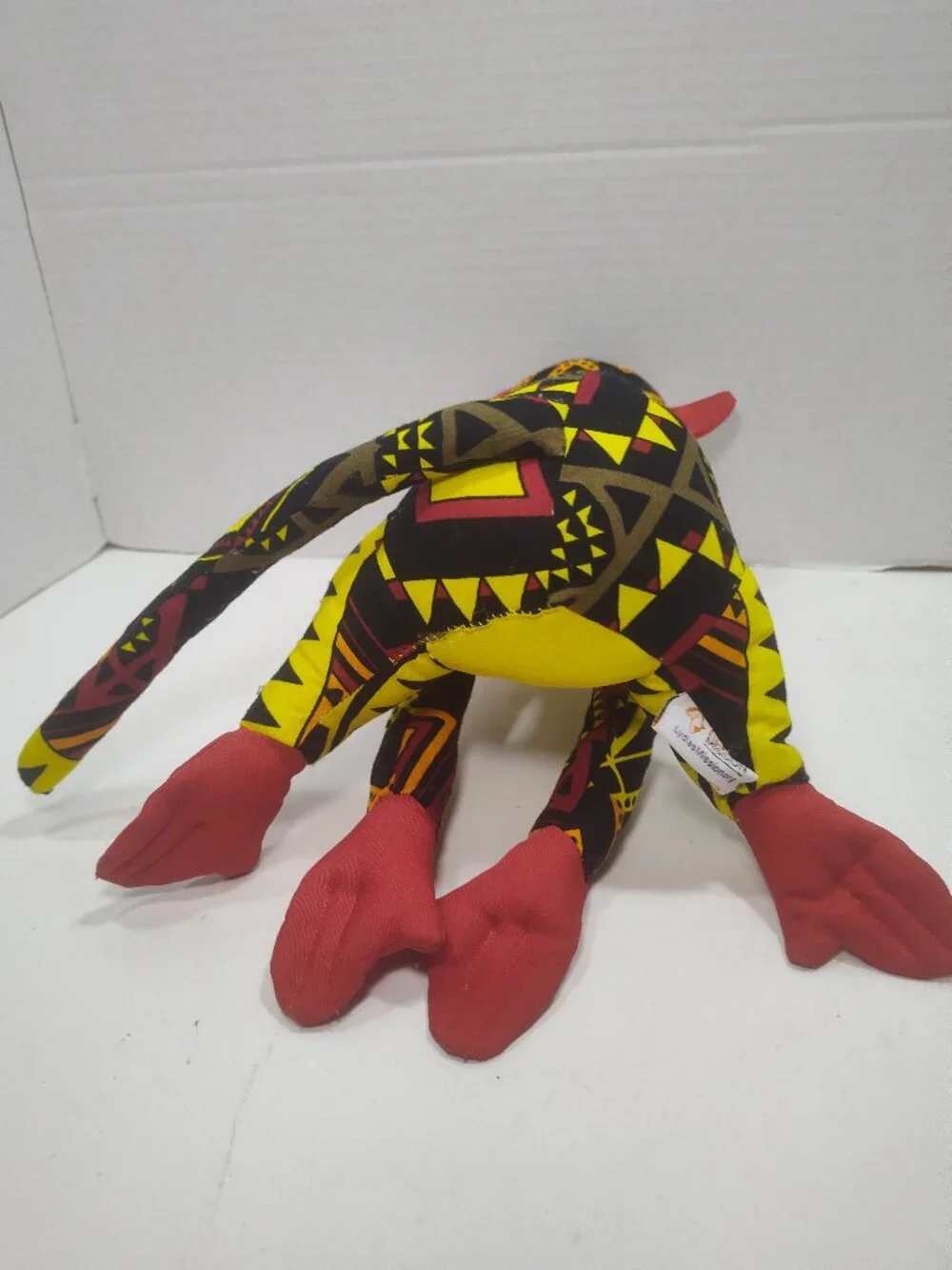 Lydia's Mission Handmade Monkey Plush South Africa Colorful Geometric